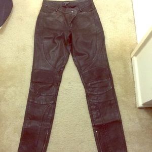 Lamarque lined Leather Pants Sz 4